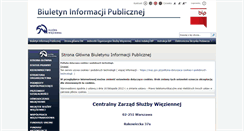 Desktop Screenshot of bip.sw.gov.pl